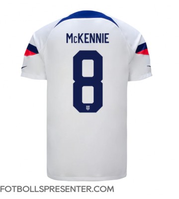 Förenta staterna Weston McKennie #8 Hemma Matchtröja VM 2022 Kortärmad